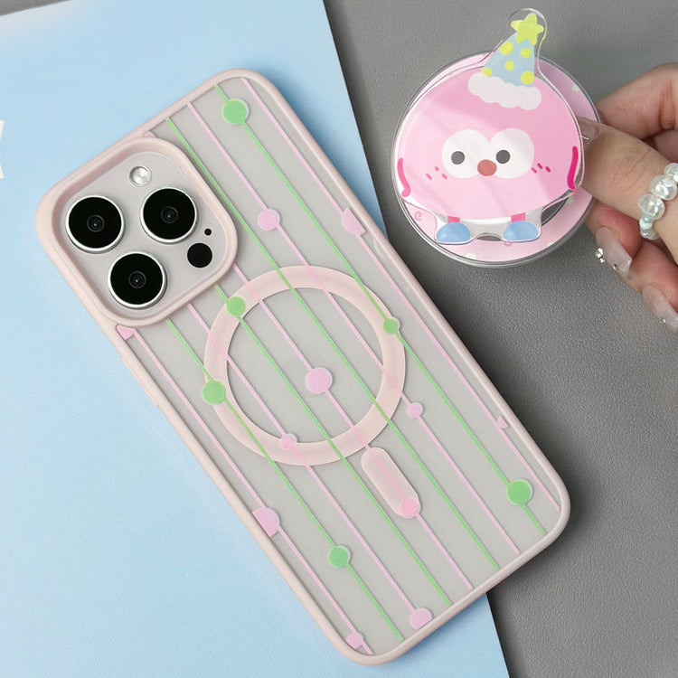 手機殼|11蘋果15手機殼適用12磁吸支架iPhone14磨砂磁吸13Promax女「LR1074」24.12-2