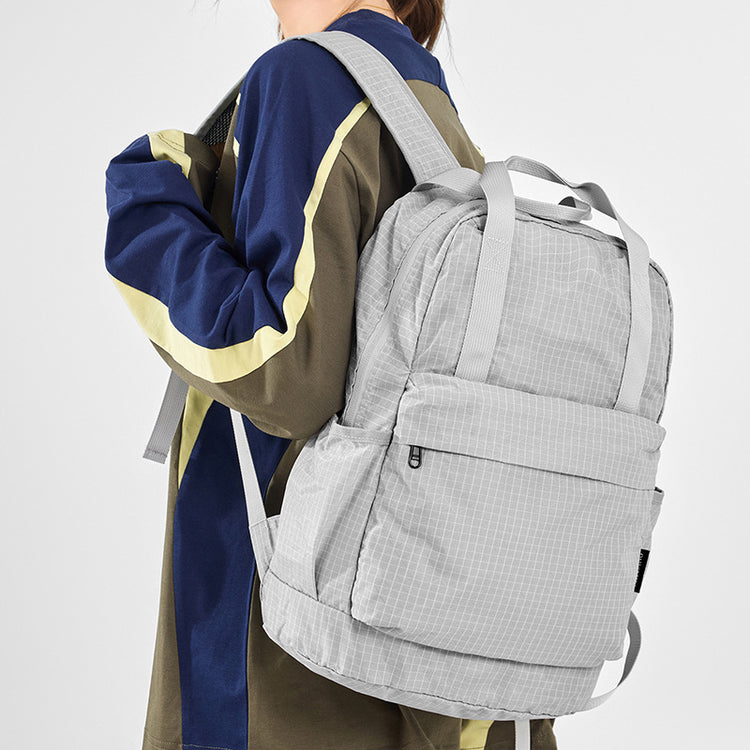 致青春|新品雙肩背包男百搭休閒可折疊大容量背包戶外通勤背包旅行包「9769-123」25.10-1