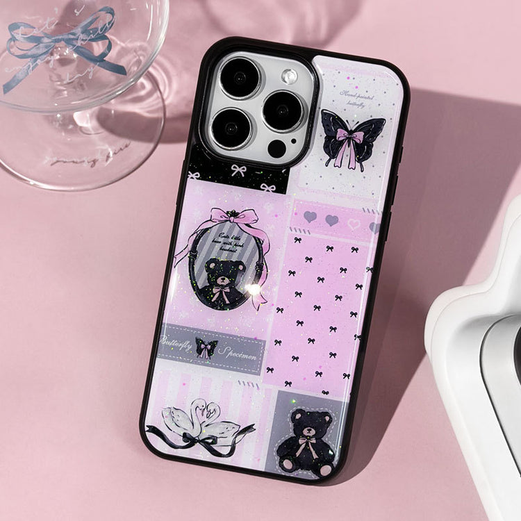 手機殼|蘋果16promax手機殼15閃粉滴膠iPhone12適用14可愛13pro女款「LR1385」25.04-4