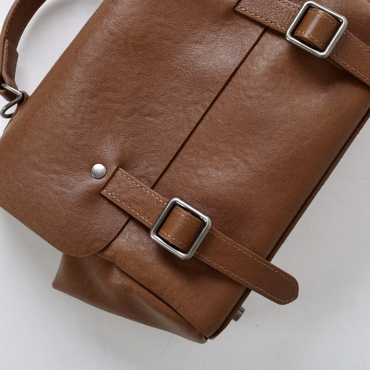 質感真皮|秋冬復古植鞣牛皮雙肩包2024新款單肩斜跨劍橋背包時尚百搭「3731」24.12-5