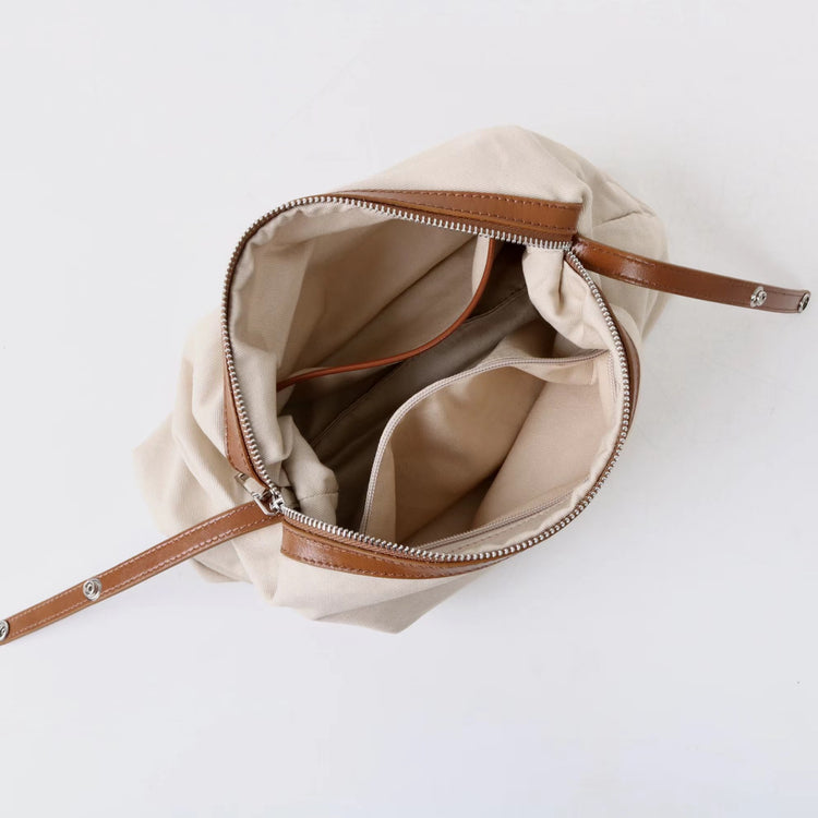 質感真皮|2025新款蠟繩編織托特大容量斜背包頭層牛皮沙灘度假通勤包ins女「3853」25.04-5