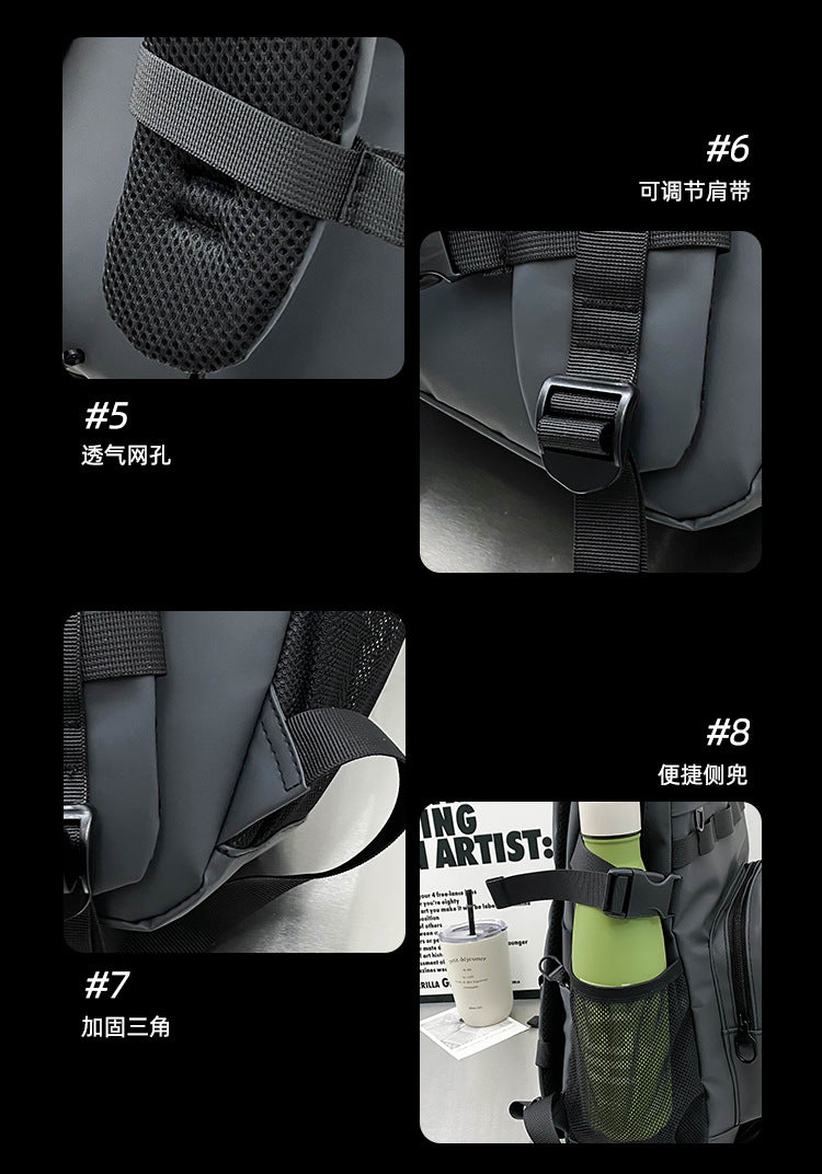 致青春|時尚休閒簡約潮流大容量背包男女通用新外出高顏值雙肩包「9656-290-4」24.04-3