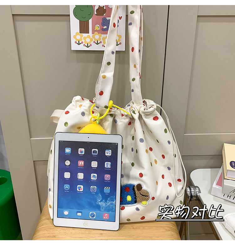 致青春|臘腸狗包包女2024新款學院風簡約單肩包休閒大容量高顏值托特包「231-121」24.12-1