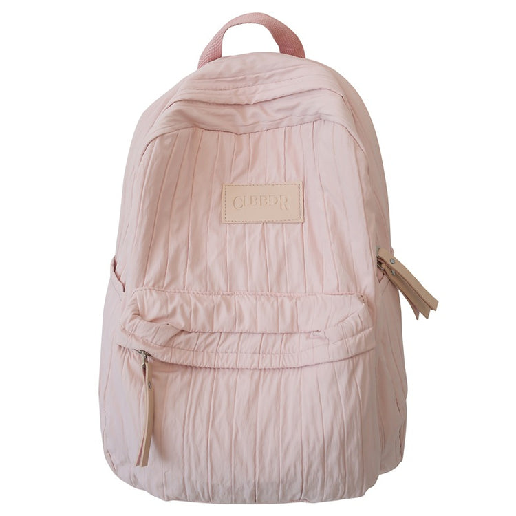 致青春|森系國中生少女書包輕便通勤百搭旅行背包簡約純色大容量雙肩包「179-126」25.03-3