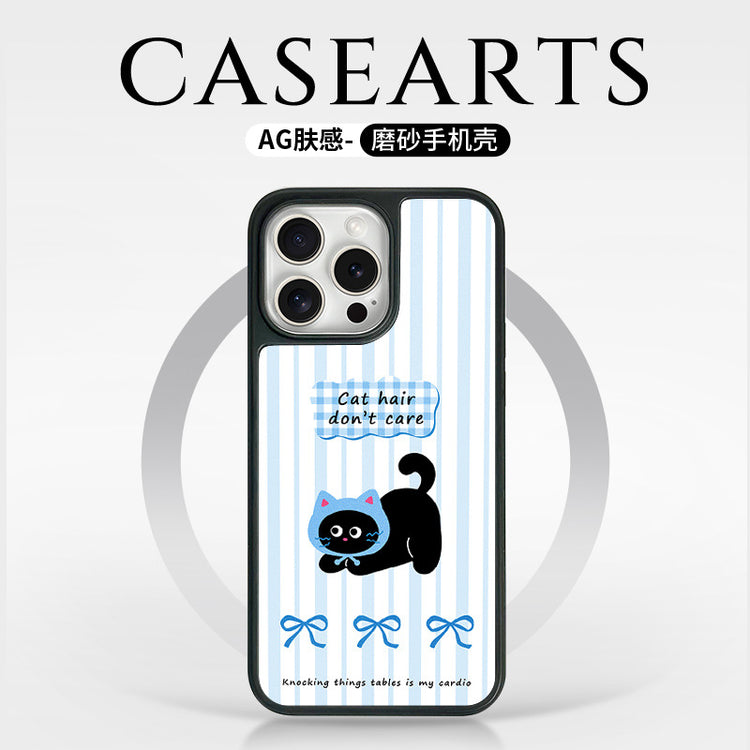 手機殼|iPhone16手機殼12適用15卡通14蘋果13Promax磁吸AG磨砂碳纖紋「WYB2010」25.05-1