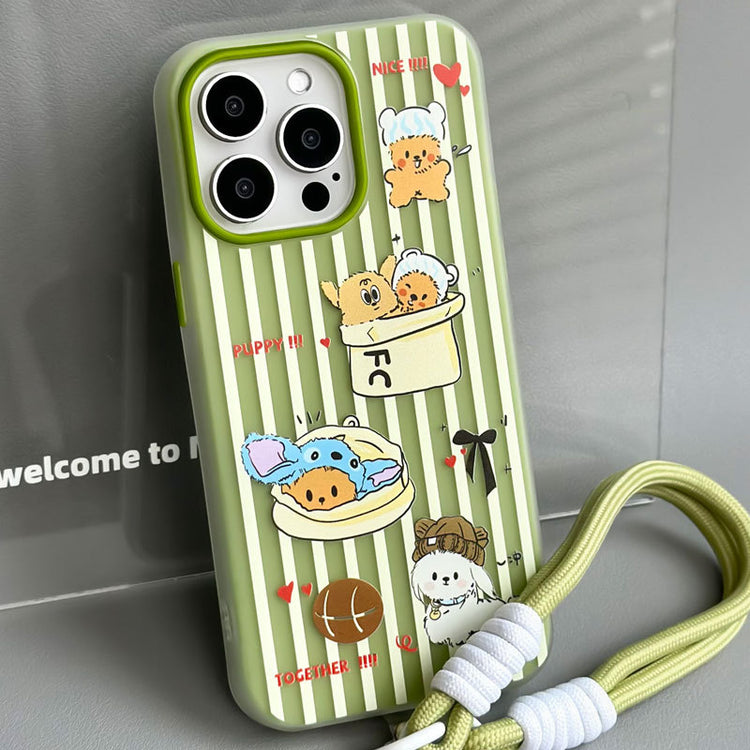 手機殼|iPhone16promax膚感果凍蘋果15pro手機殼14適用12手繩13代發「WL0313」24.09-2