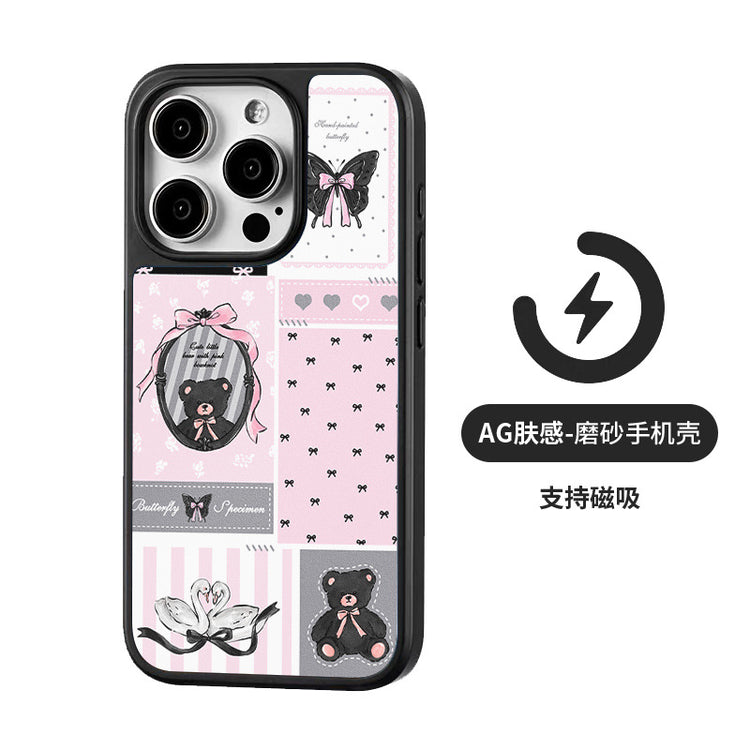 手機殼|iPhone16p適用蘋果13手機殼磁吸AG磨砂碳纖紋14批發15Promax「LR1385」25.04-2