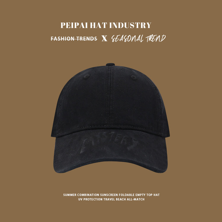 流行帽子|早春新款棒球帽子女純棉軟頂寬檐顯臉小遮陽帽學生穿搭鴨舌帽子男「C4883」24.12-5