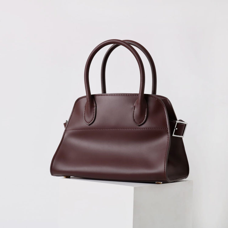 質感真皮|牛皮包2024年春夏新款大容量托特包真皮百搭通勤單肩簡約手提包女「3179」24.11-2