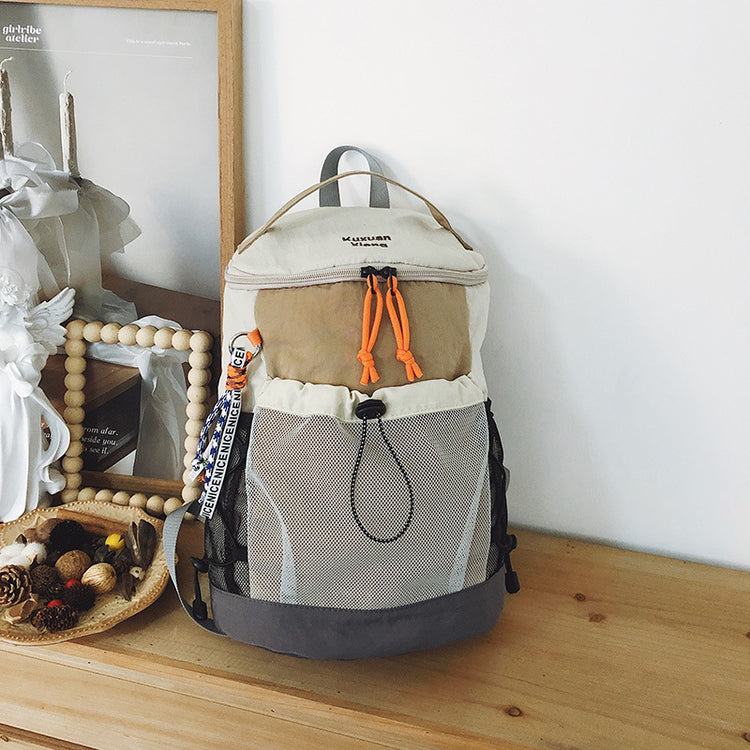 致青春|大容量雙肩背包小眾設計感通勤百搭學生書包輕便戶外運動雙肩包「8235-127」25.08-4