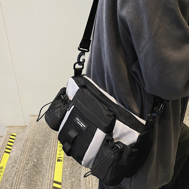 致青春|運動工裝多口袋尼龍包潮流時尚百搭單肩包休閒旅遊出差通勤斜挎包「7009-126」24.05-2