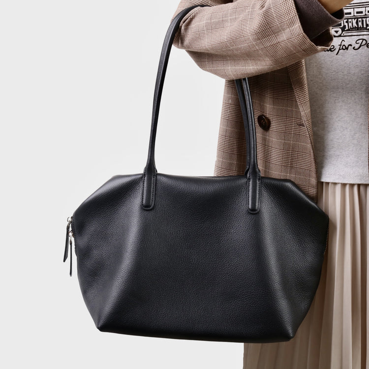 質感真皮|2025新頭層牛皮大容量手提輕奢單肩包休閒通勤高級感腋下托特包「6166」25.11-2