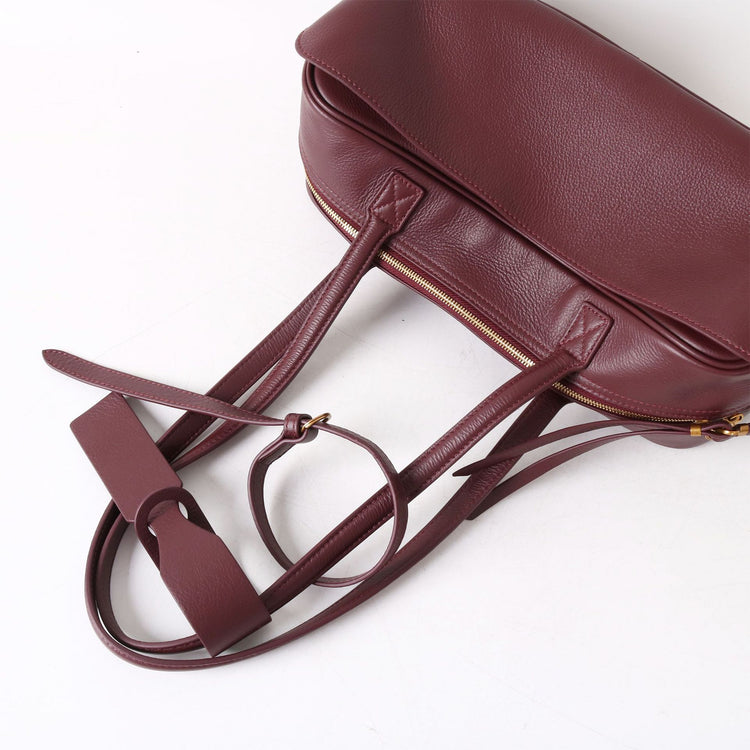 質感真皮|2025全新百搭輕奢小眾高級感波士頓大包肩托特枕頭通勤保齡球包「6163」25.07-1