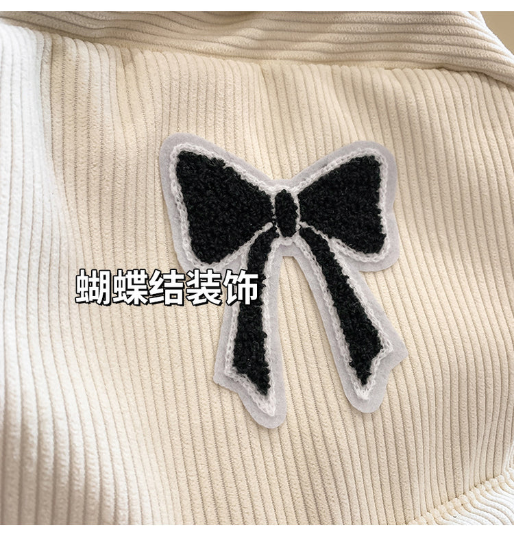 致青春|大容量雙肩包女高顏值黑色少女蝴蝶結背包韓系慵懶風大學生書包「5567-25」24.12-1
