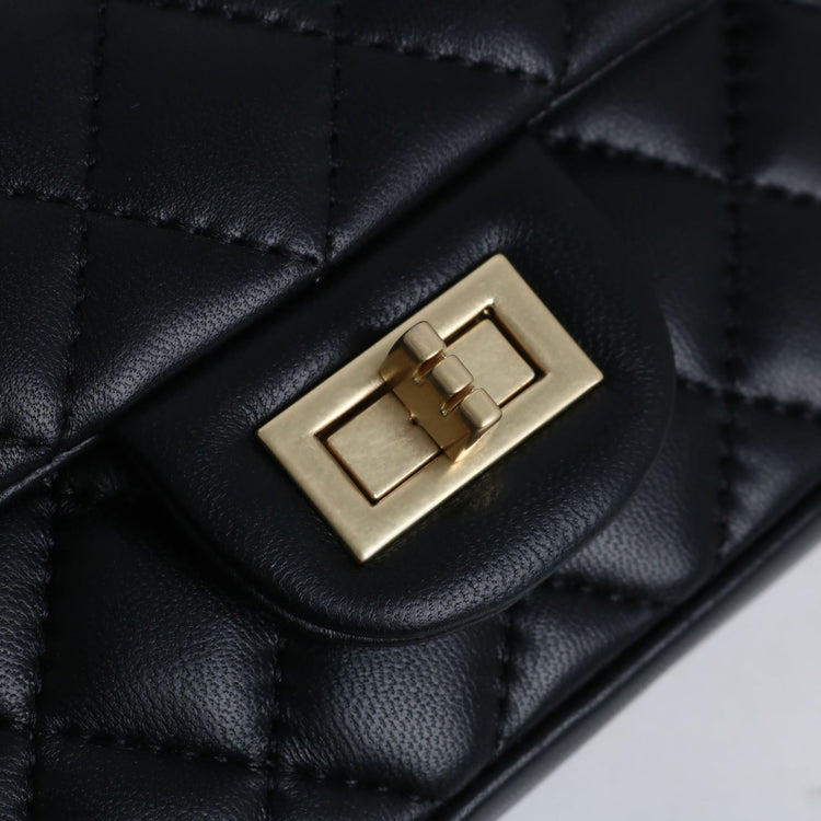 質感真皮|羊皮小方包2024年春夏新款菱格珍珠鏈條百搭高級質感單肩斜挎手機「D8062 X8061」24.04-1