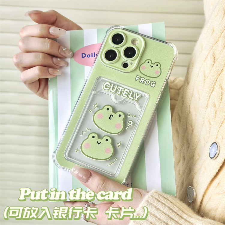 手機殼|適用蘋果15卡包透明手機殼iPhone14Pro卡通xs代發13彩繪tpu「WM0537」24.07