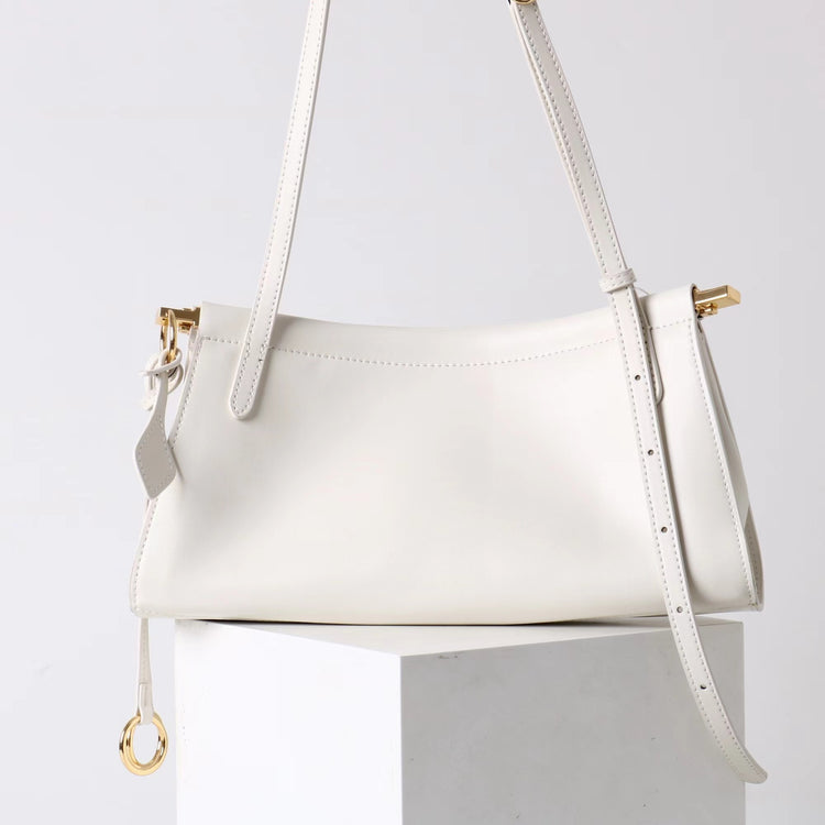 質感真皮|2025新款牛皮腋下復古法式法棍夾子包小眾設計極簡風通勤簡約包「3336」25.06-2