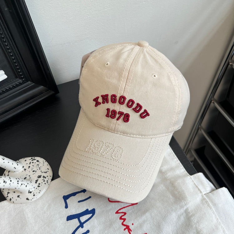 流行帽子|顯臉小棒球帽韓版情侶男女通用鴨舌帽女士春季出遊百搭帽子素顏「C4892」25.01-2