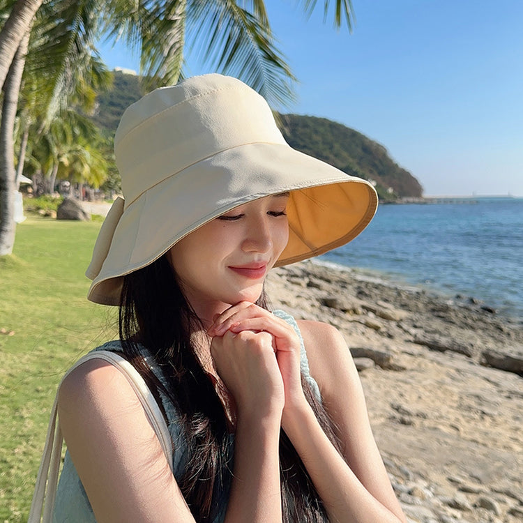 流行帽子|夏季漁夫帽百搭休閒遮陽帽女大檐遮臉顯臉小防曬防紫外線太陽帽子「C2315」24.04-3