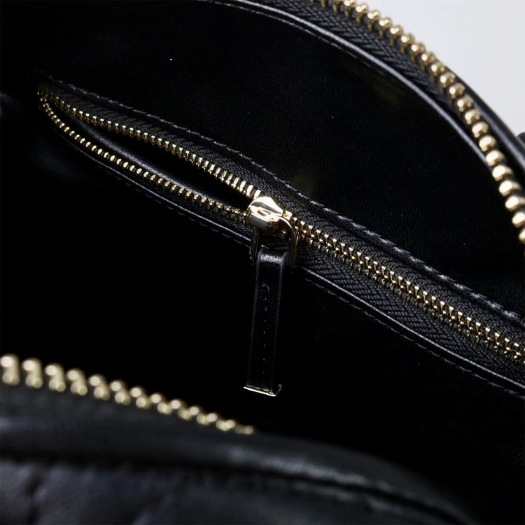 質感真皮|2025新款高級感羊皮時尚百搭枕頭包波士頓保齡球包手提斜挎女包包「8152」25.05-1