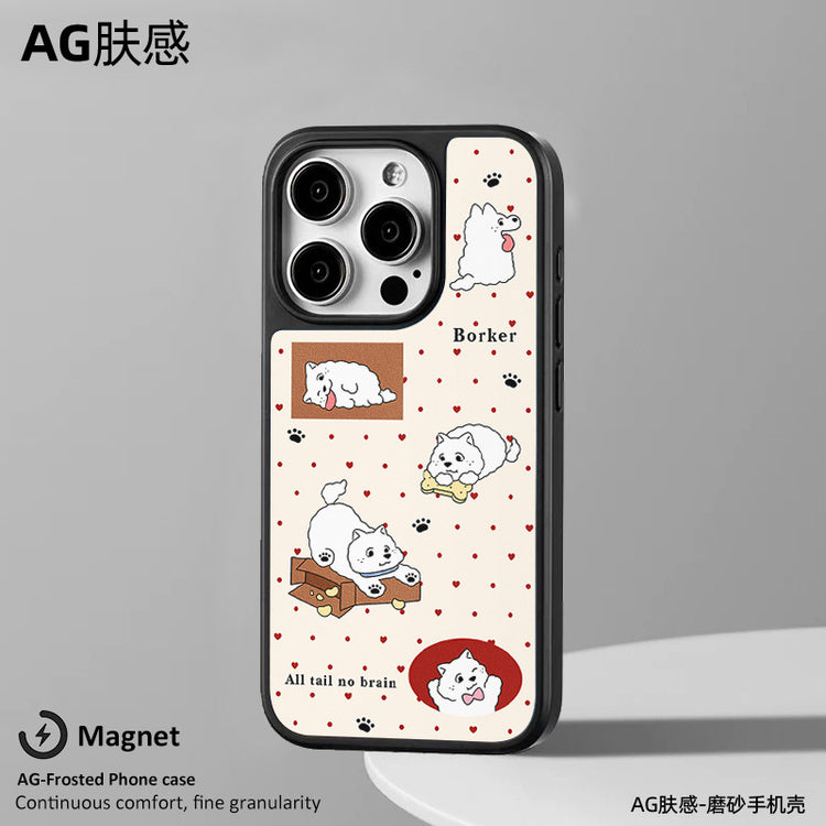手機殼|iPhone16Promax磁吸AG磨砂碳纖紋12手機殼蘋果13適用15批發14「WYB2014」25.05-1