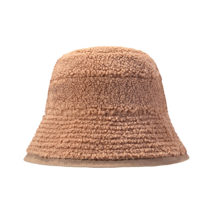 流行帽子|雙面可戴漁夫帽女冬天韓系百搭護耳帽加絨時尚顯臉小學生騎行盆帽「C4895」25.01-1