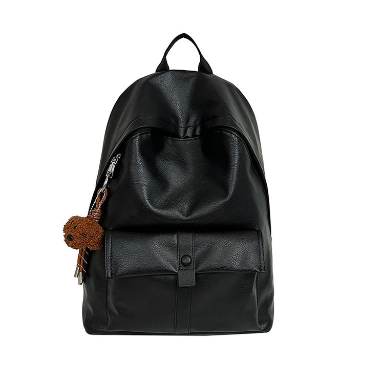 致青春|雙肩包女士大容量2024新情侶背包小眾通勤男孩大學生PU旅行書包「5613-132」24.11-4