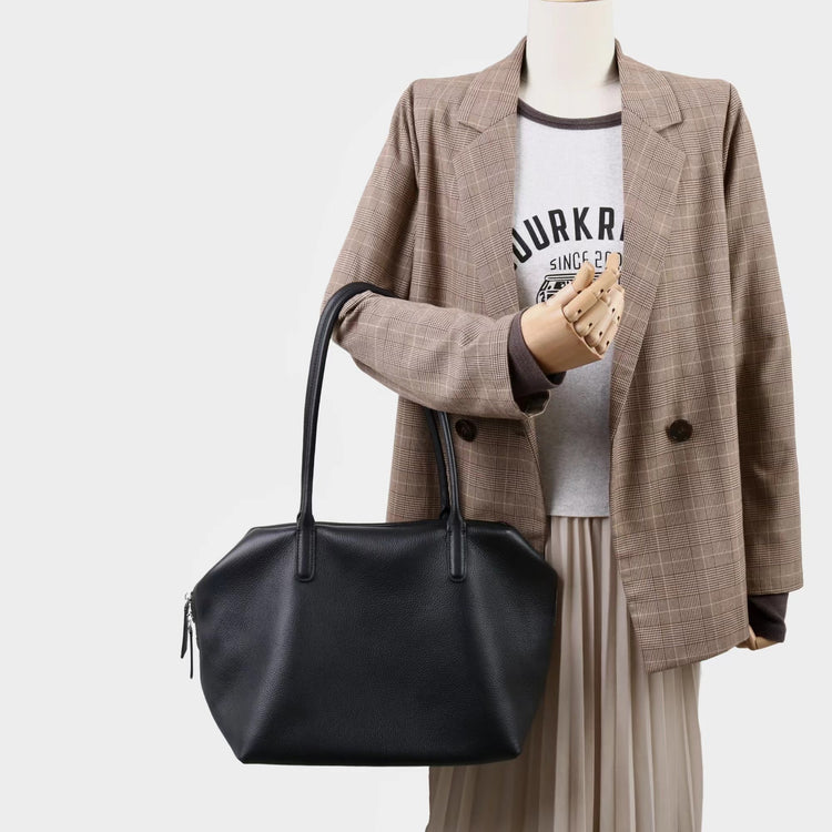 質感真皮|2025新頭層牛皮大容量手提輕奢單肩包休閒通勤高級感腋下托特包「6166」25.11-2