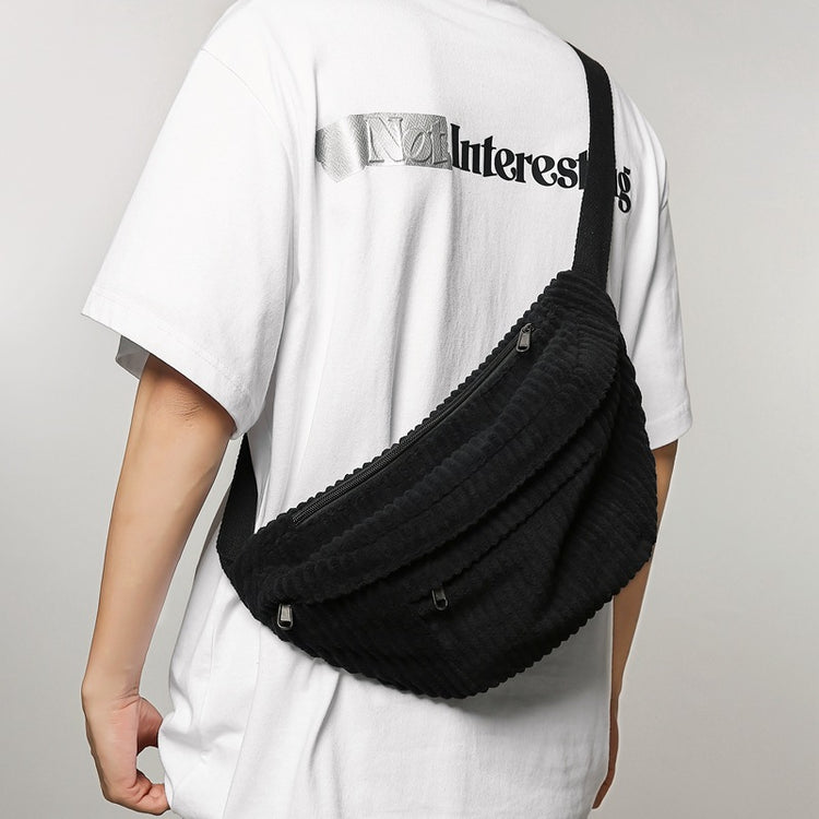 致青春|斜背包女簡約包男大容量胸包日系潮牌背包學生腰包 單肩包女「513-121」24.10-1