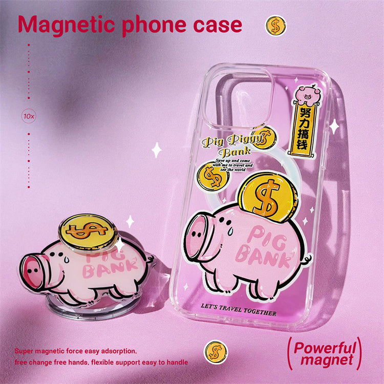 手機殼|蘋果16二合一磁吸手機殼15/14Pro磁吸支架iPhone13/12Promax「LR0616」25.01-2