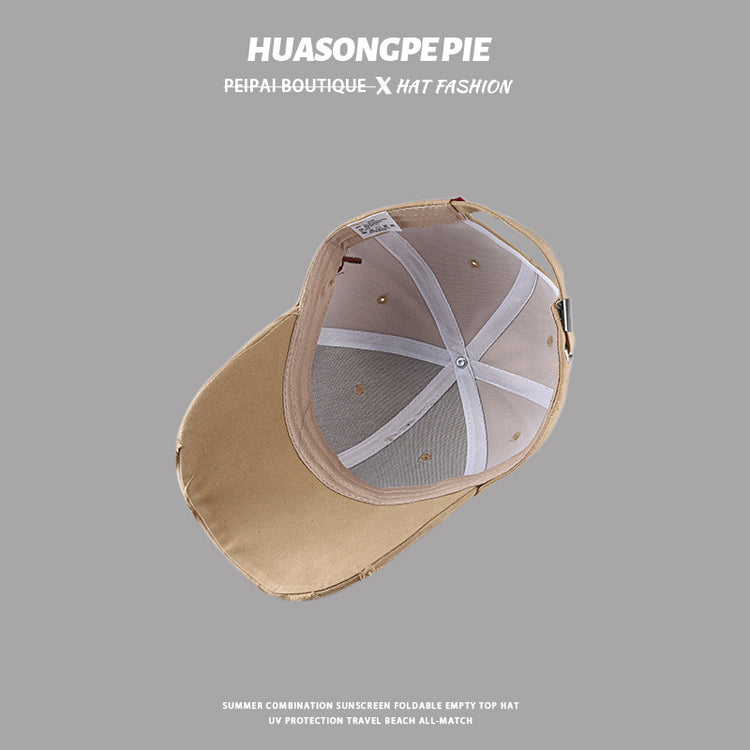 流行帽子|棒球帽女百搭浪漫休閒帽學生情侶顯臉小鴨舌帽硬頂潮流遮陽帽男「C3725」24.03-2