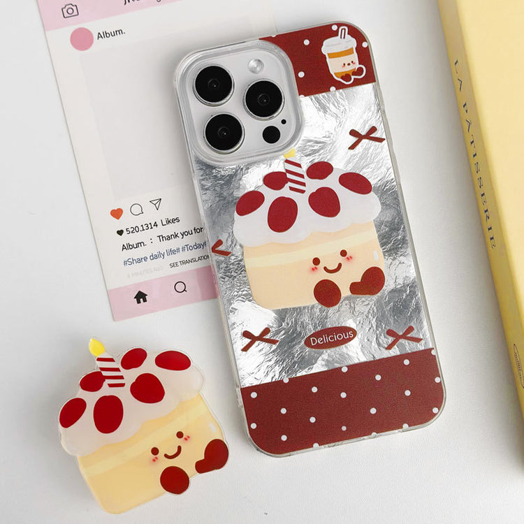 手機殼|iPhone16手機殼14冰川紋蘋果15Promax支架13卡通12適用11Pro「LR1288」24.12-5