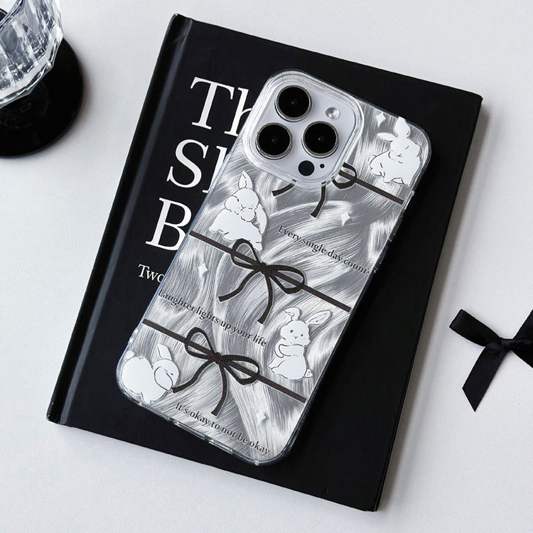 手機殼|iPhone15pro羽紗手機殼女12/13Pro大孔透明蘋果14 11適用「WL0096」24.07