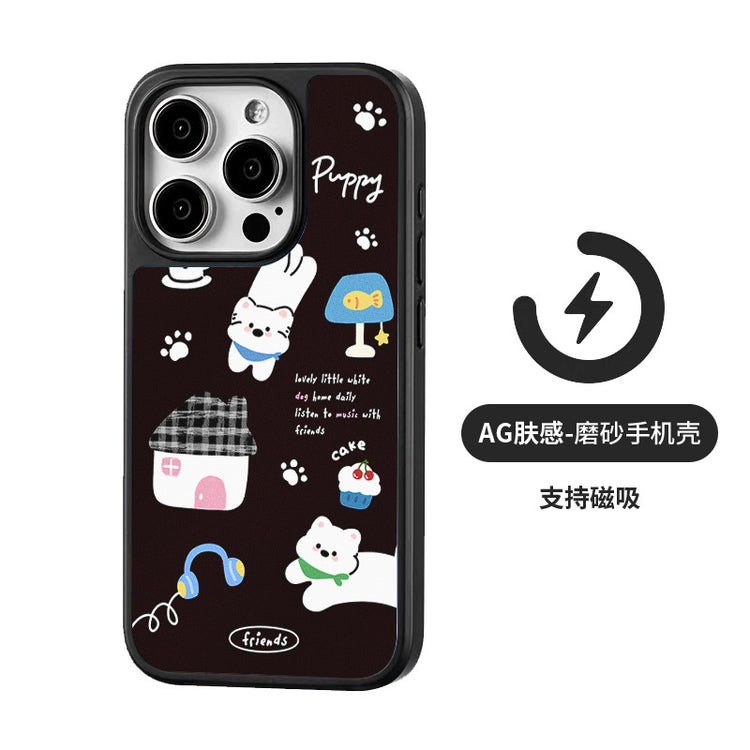 手機殼|iPhone16手機殼15蘋果14pro適用13磁吸AG磨砂碳纖紋12Promax「LR1253」25.04-2