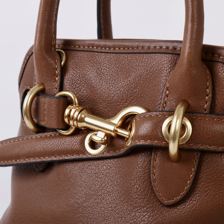 質感真皮|新款精緻迷你手拎中古保齡球斜背包通勤小眾復古百搭高級感包「8205」25.03-1