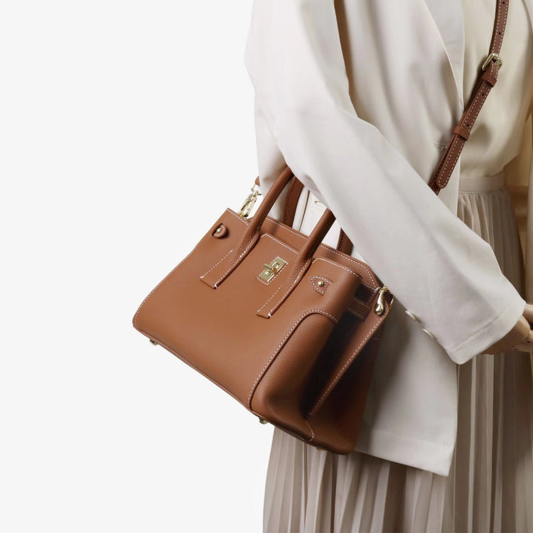 質感真皮|2025新款高級感輕奢頭層牛皮百搭高級感手提包斜背包「OS9095」25.09-5