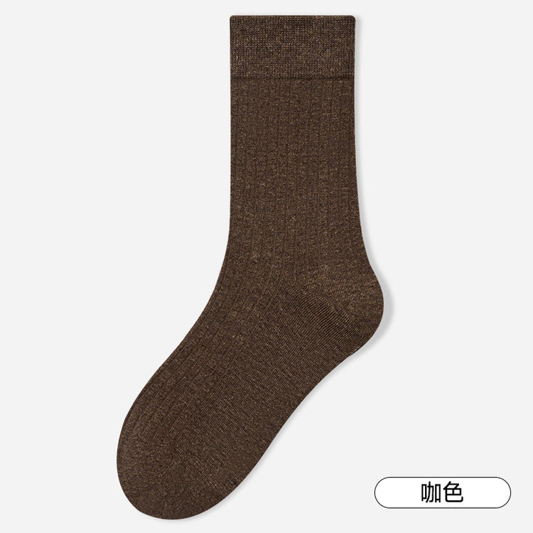 女襪|竪條顯瘦襪子女加固耐磨抗菌防臭中筒襪吸濕排汗加固耐磨堆堆襪「ZJ24045」24.12-2