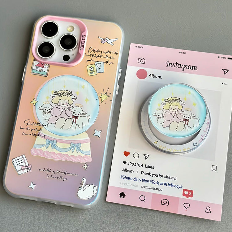 手機殼|蘋果16Pro手機殼適用iPhone15磁吸磨砂鐳射14支架華為MATE60「LR0753」24.10-1
