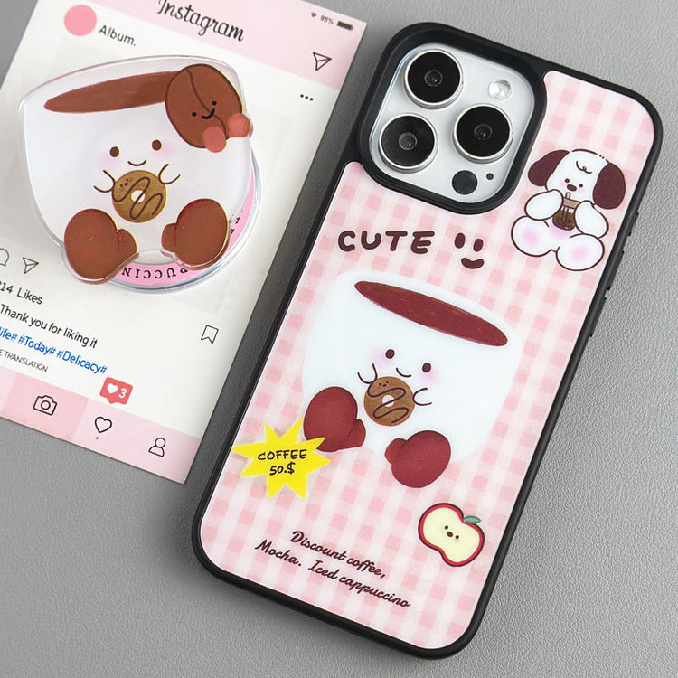 手機殼|蘋果16手機殼iPhone15磁吸磨砂黑框殼14Promax磁吸支架適用12「LR1172」24.12-2