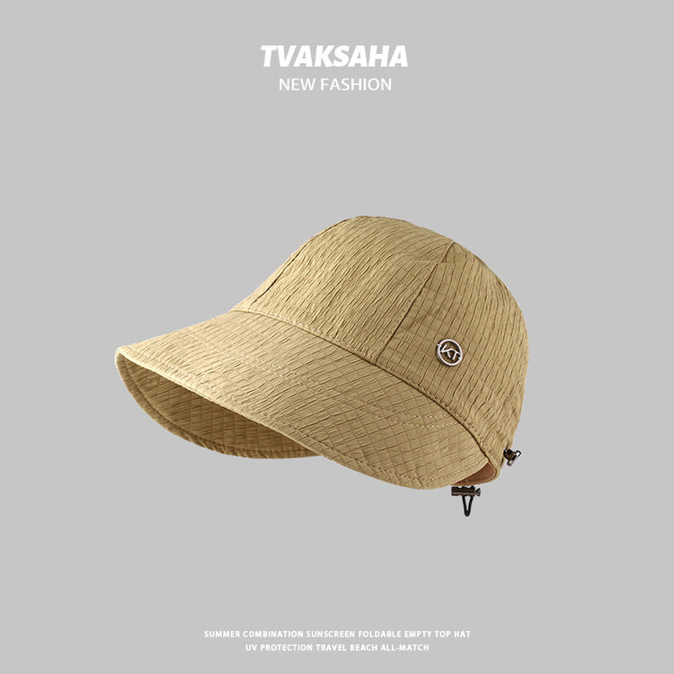 流行帽子|帽子女夏季防曬漁夫帽學生戶外防紫外線顯臉小趙露思同款休閒遮陽「C3934」24.08-4