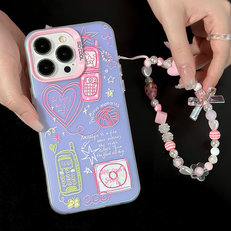 手機殼|蘋果15Promax手機殼適用13/12磨砂鐳射iPhone14pro11「WM0435」24.07