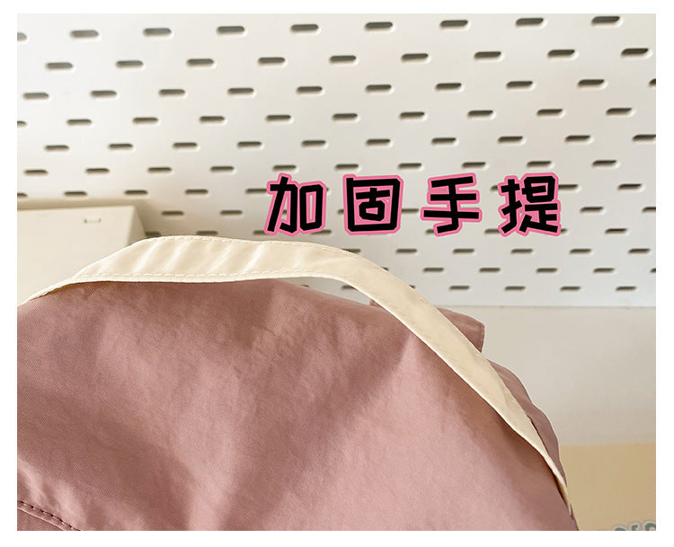 致青春 | 尼龍雙肩包男韓版新款ins大容量純色休閒旅遊薄款輕便通勤背包女「5041-131」24.09-4