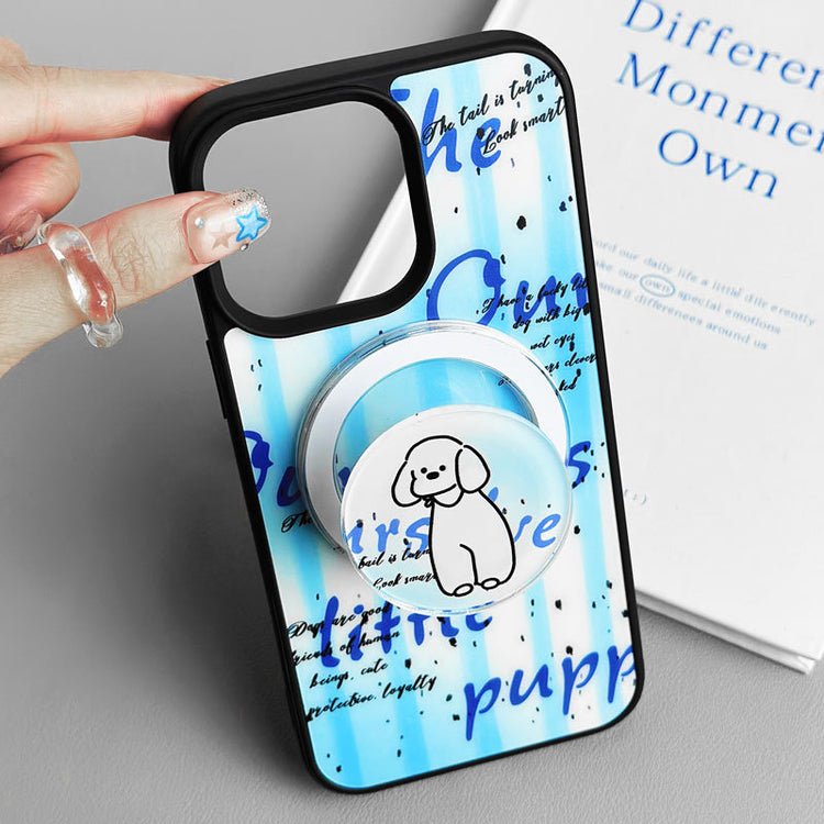 手機殼|iPhone15磁吸磨砂黑框殼14Promax磁吸支架適用12蘋果16手機殼「LR1230」24.12-2