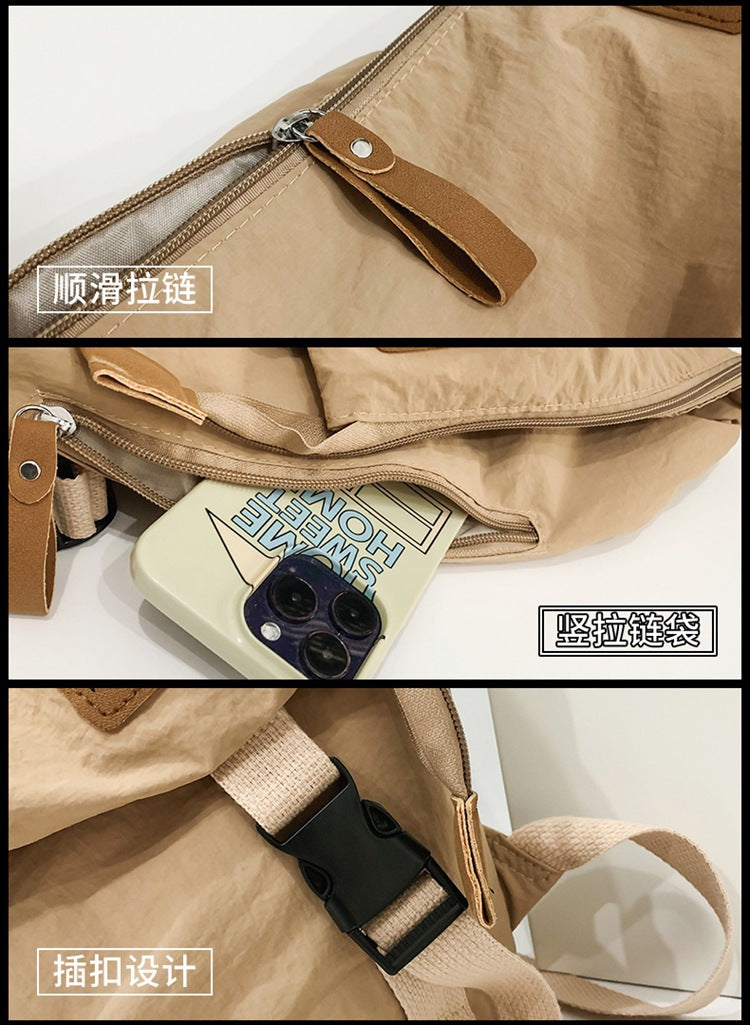 致青春|日系雙肩包男女通用簡約百搭森系學生書包戶外休閒運動可折疊背包「843-125」25.03-2