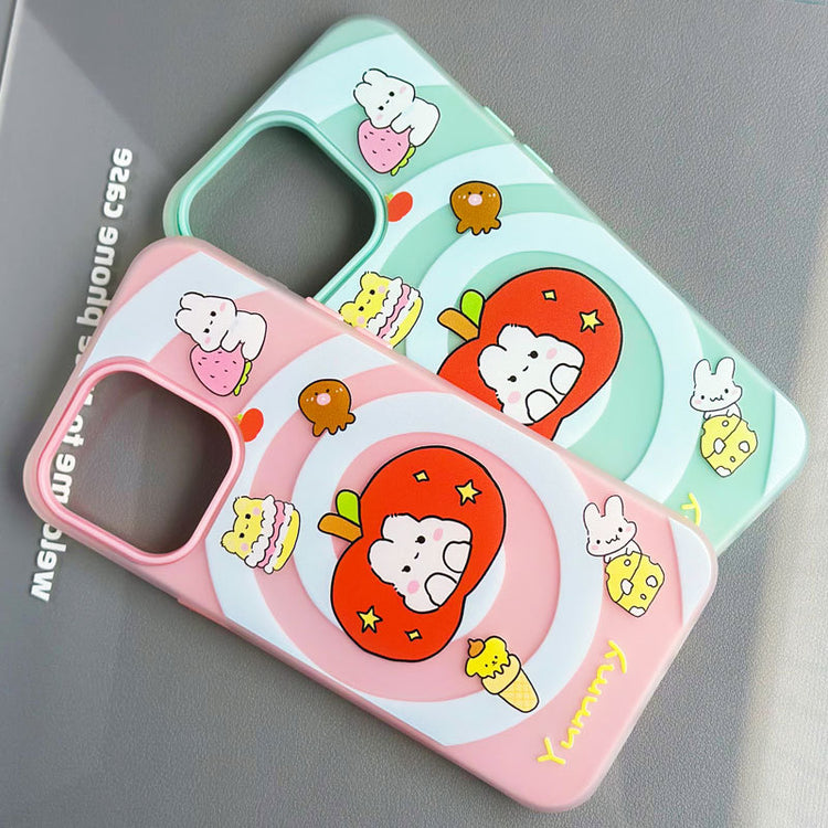 手機殼|iPhone16promax手機殼14膚感果凍蘋果15pro適用12手繩13卡通「WL0307」24.09-2