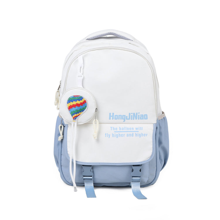 致青春|韓版高中書包女森系撞色雙肩包ins潮學院風中學生國中生休閒背包「3303-130」24.07-2