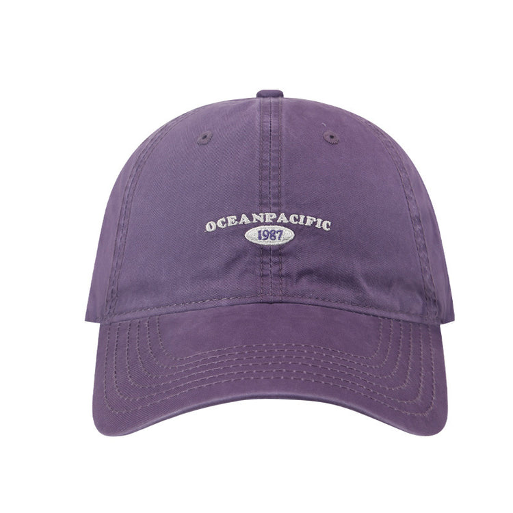 流行帽子|2025新款帽子女顯臉小夏季百搭款鴨舌帽軟頂水洗潮牌遮陽棒球帽男「C4921AA」25.08-1