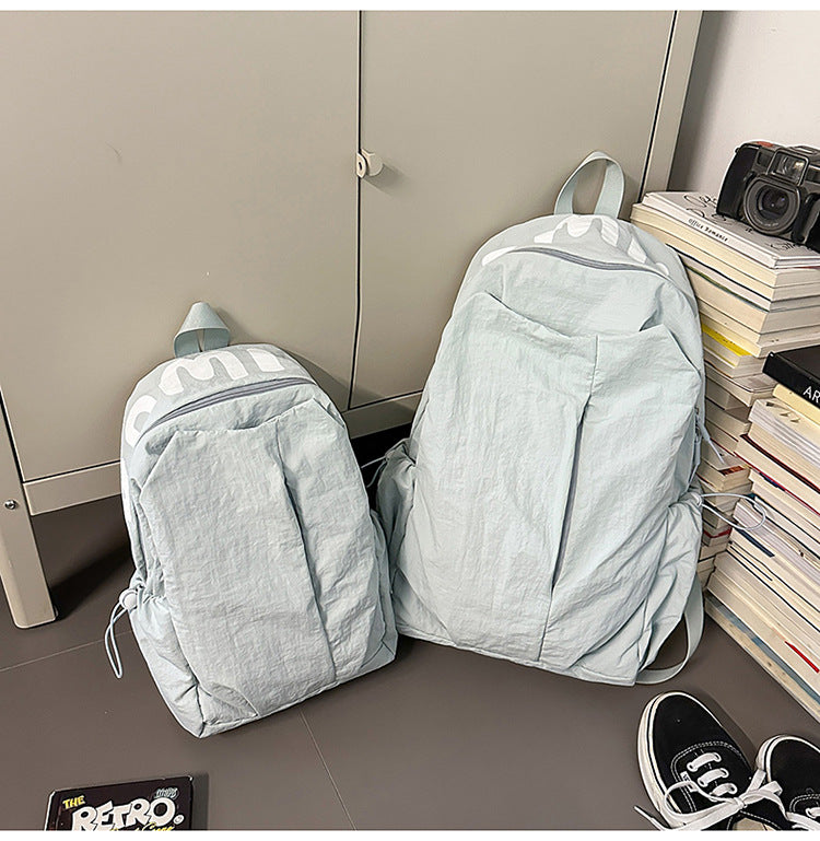 致青春|簡約百搭雙肩包輕便休閒旅行大容量戶外背包初高中生學生書包「125-130」25.07-5