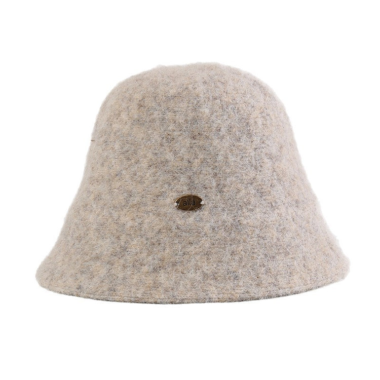 流行帽子|秋冬新款毛絨漁夫帽子女大頭圍保暖毛絨水桶帽韓版時尚顯臉小盆帽「C5659」25.09-5