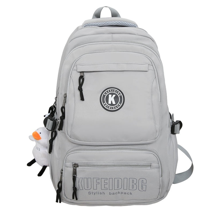 致青春|潮流雙肩包男大容量休閒旅行背包質感百搭初高中生大學生書包「9020-135」25.09-5